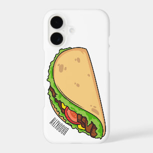 Taco cartoon illustration 
