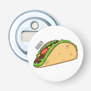 Taco cartoon illustration  bottle opener