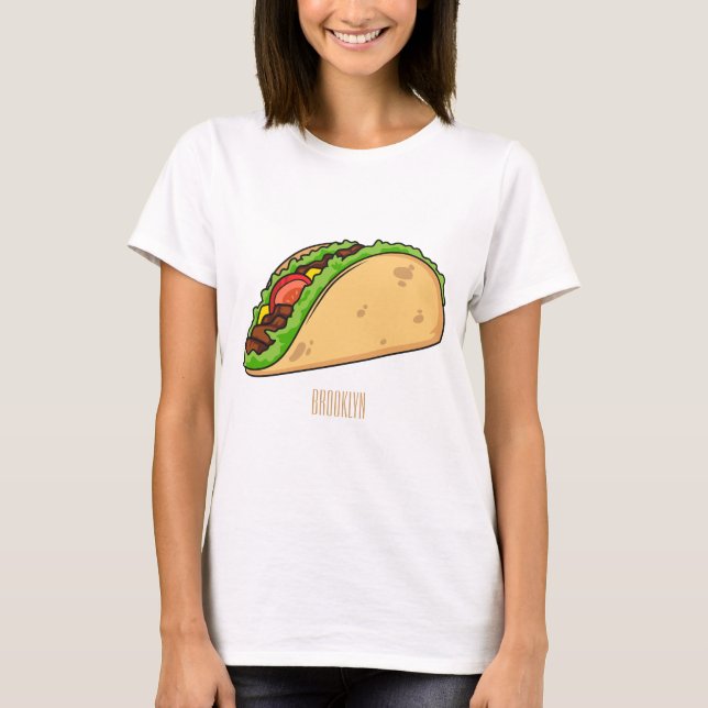Taco cartoon illustration T-Shirt (Front)