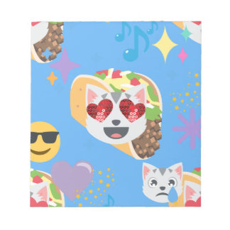 taco cat emoji notepad