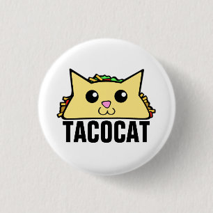 Taco Cat II 1 Inch Round Button