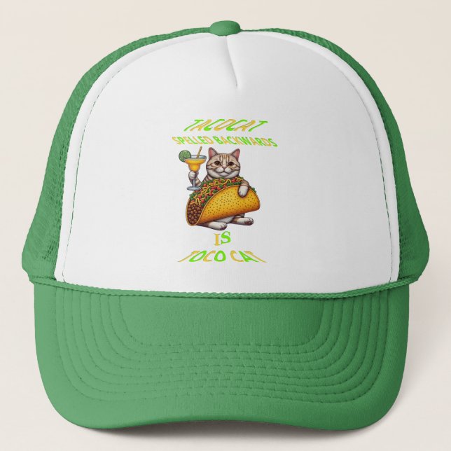 Taco Cats Fiesta Trucker Hat (Front)