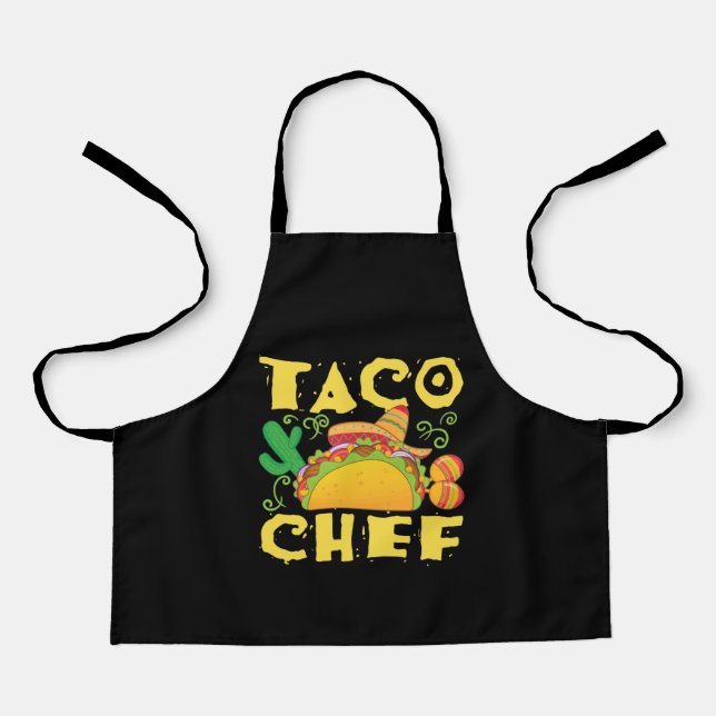 Taco Chef Mexican Food Cook Apron (Front)