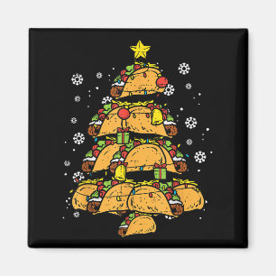 Taco Christmas Tree Xmas Mexican Food Magnet