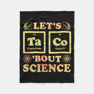 Taco cinco de mayo tacos periodic table science fleece blanket