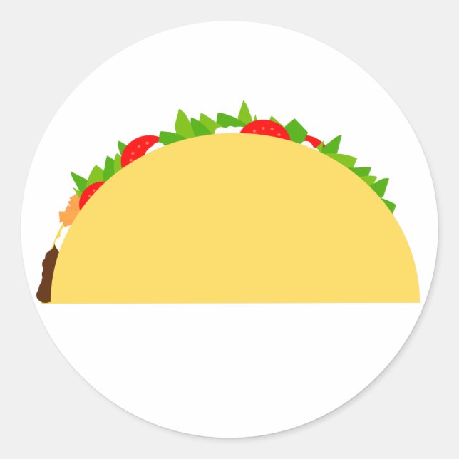 Taco Classic Round Sticker (Front)