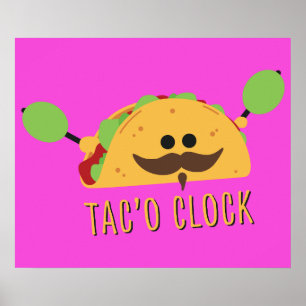Taco Clock  Poster