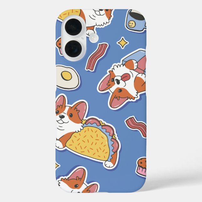 Taco Corgis Funny Bacon Case-Mate iPhone Case (Back)