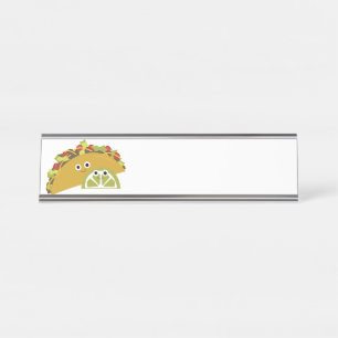 Taco Desk Name Plate