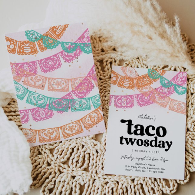 Taco Deux Anniversaire Invitation (Créateur téléchargé)