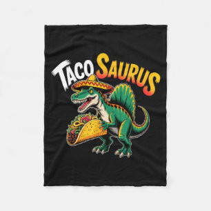 Taco dinosaur spinosaurus cinco de mayo tacosaurus fleece blanket