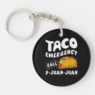 Taco Emergency Call 9 Keychain