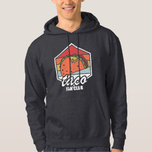 taco fan club retro tacos mexican food hoodie