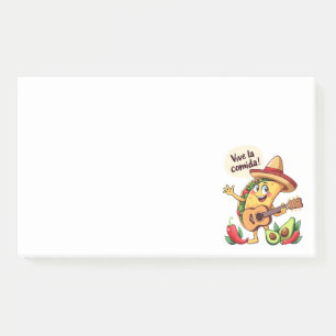 Taco Fiesta mit Gitarre und hispanischem Flair Post-it Notes