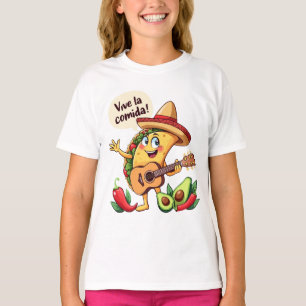Taco Fiesta mit Gitarre und hispanischem Flair T-Shirt