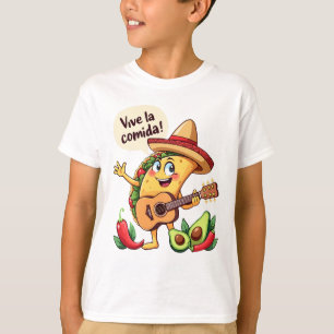 Taco Fiesta mit Gitarre und hispanischem Flair T-Shirt