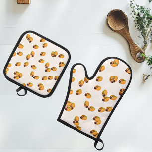Taco Food Yummy Fiesta Oven Mitt & Pot Holder Set