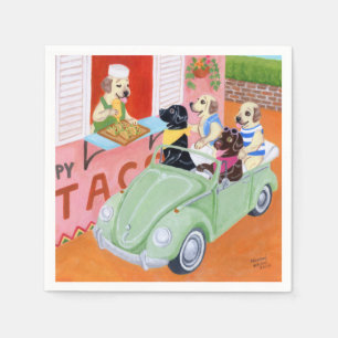 Taco Fun Labradors Napkin