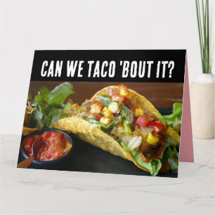 TACO FUNNY BIRTHDAY GREETING CARD