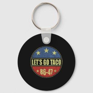 Taco Funny Let's Go Taco Shirt Men Women 2  Keychain