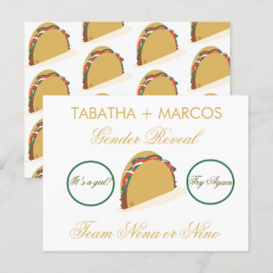 Taco Gender Reveal DIY Faux Scratch Cards