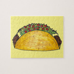 Taco Imprimer Cuisine mexicaine Tacos Puzzle de mo