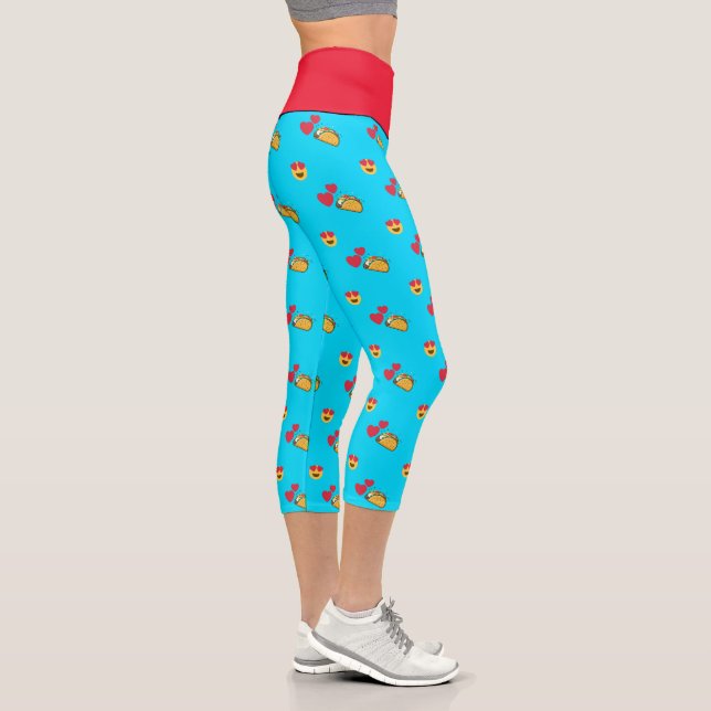 Taco Love Capri Leggings (Right)