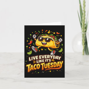 Taco lover design cinco de mayo taco for men women card