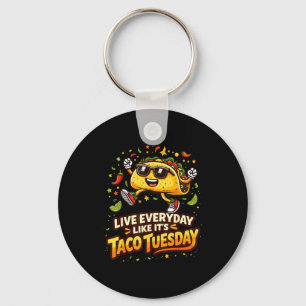 Taco lover design cinco de mayo taco for men women keychain