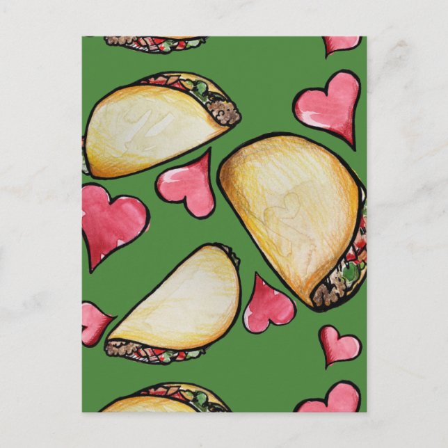 Taco Lover Postcard (Front)