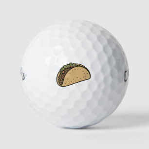 Taco Lovers Humour Novelty Foodie  Golf Balls