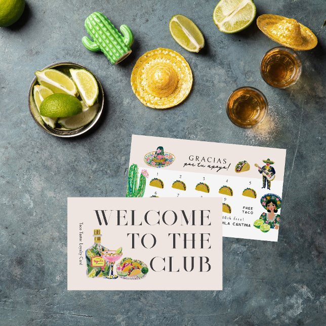Taco Loyalty Card | Fiesta Rewards Punch Card (Creator Uploaded)