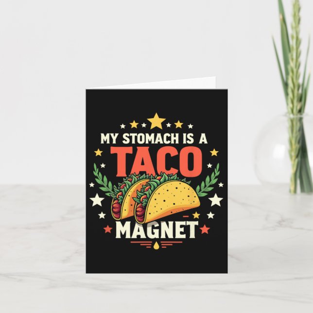 Taco Magnet Cinco De Mayo  Card (Front)