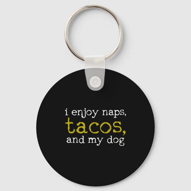 Taco Mexican Foodie Gift Taco Funny  Keychain (Front)