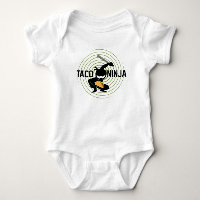Taco Ninja Design - Baby Jersey Bodysuit (Front)