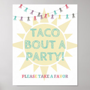 Taco Party Favour Sign