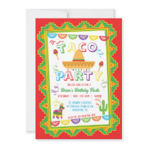 TACO PARTY Fiesta Invitation