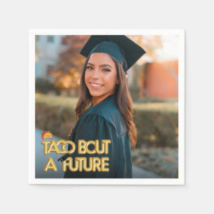 Taco Party Graduation Photo Napkins