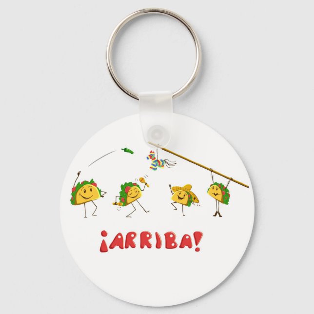 Taco Party Keychain (Front)