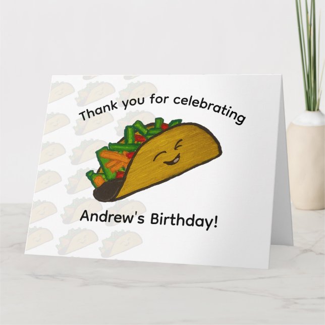 Taco Party Thank You Card (Front)