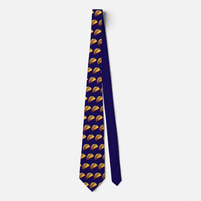 Taco Pattern Neck Tie (Front)