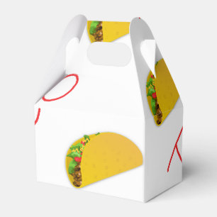Taco pattern on favor box