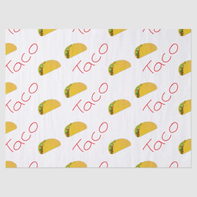 Taco pattern on tissue paper (Front)