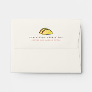 Taco Pink Arrow Pattern Cream Envelope
