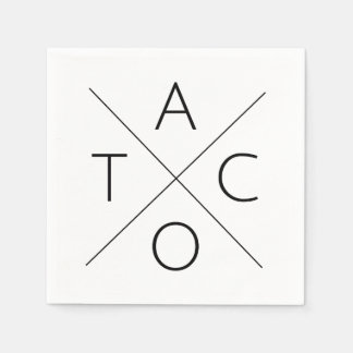 Taco (Play on Fixer Upper, Waco) Word Art Napkin