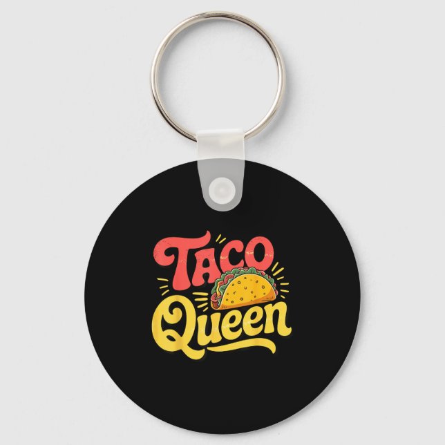 Taco queen  keychain (Front)
