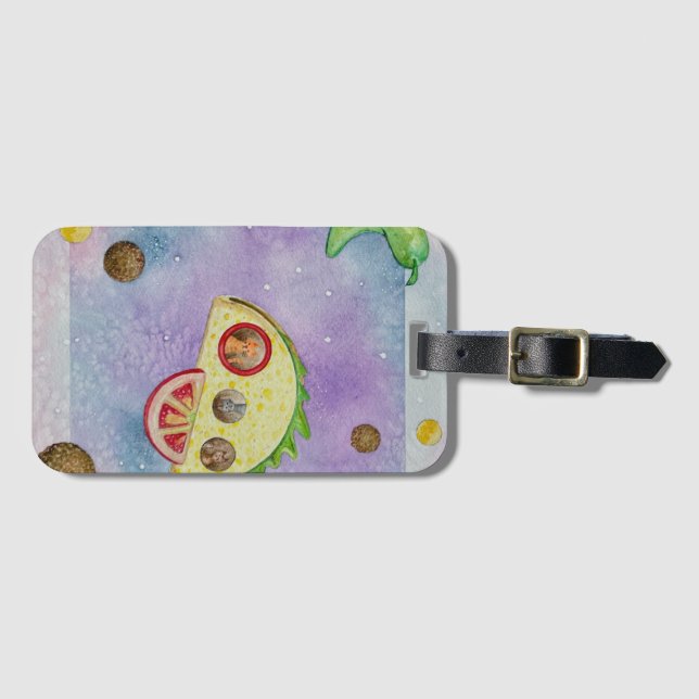 Taco Rocket Luggage Tag (Front Horizontal)