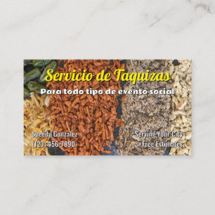 Taco service business cards