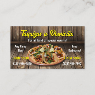 Taco Service Business Cards