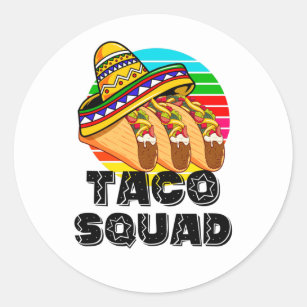 Taco Squad, Cinco de Mayo Classic Round Sticker